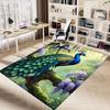 1PC Peacock Flowers Non-Slip Floor carpet, suitable for Office, bedroomand playrooms. It can also be used as a sofa footrest cover-T49