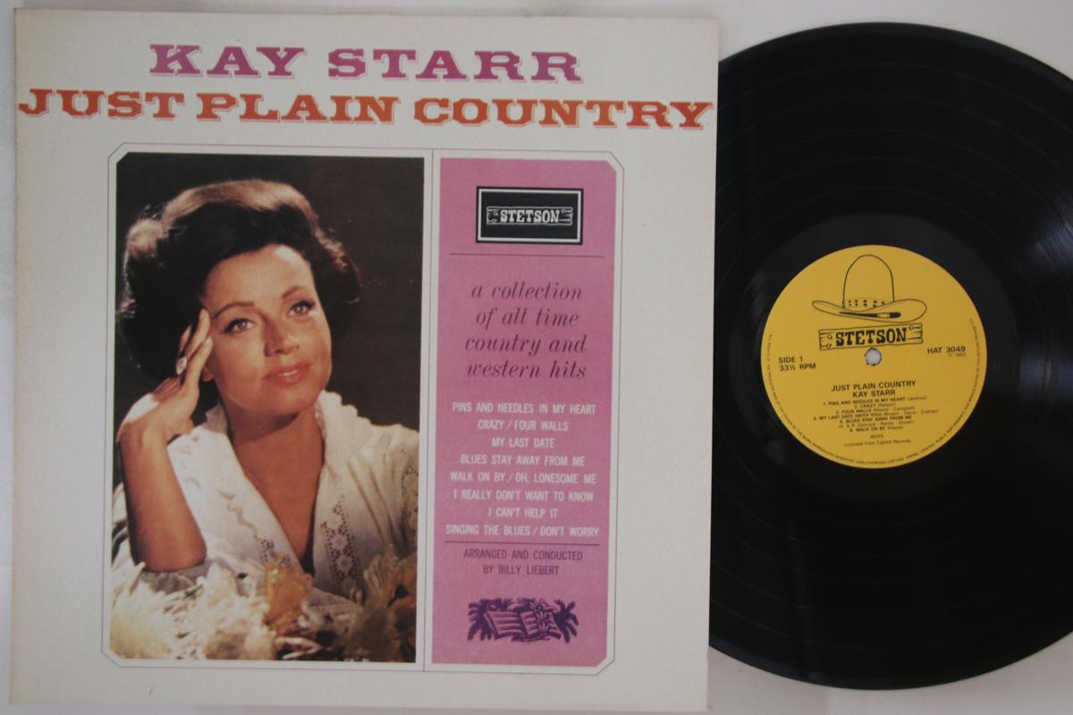 

LP Record KAY STARR - Just Plain Country HAT3049 STETSON UK Country Used