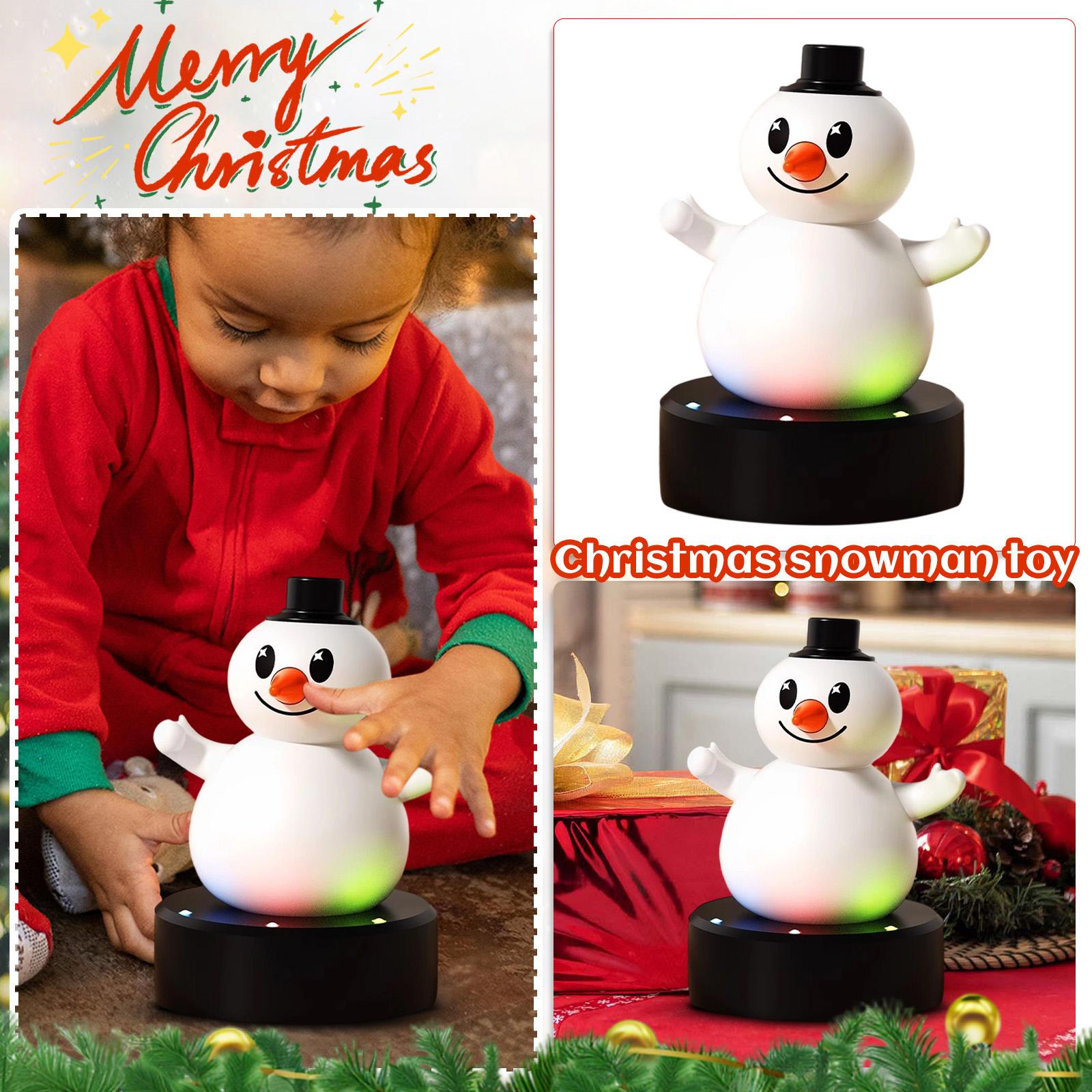 

Christmas Snowman Toy Can Sing And Learn To Talk. Tumbler To Coax Children To Jump And The Snowman. One Size