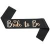 Gold Foil Bachelorette Party Sash Set: 'BRIDE TO BE' & 'TEAM BRIDE'