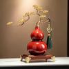 Gourd Ornament: Luxurious Chinese Home Decor for Living Room or Office – Attracts Fortune and Prosperity, Perfect Housewarming Gift