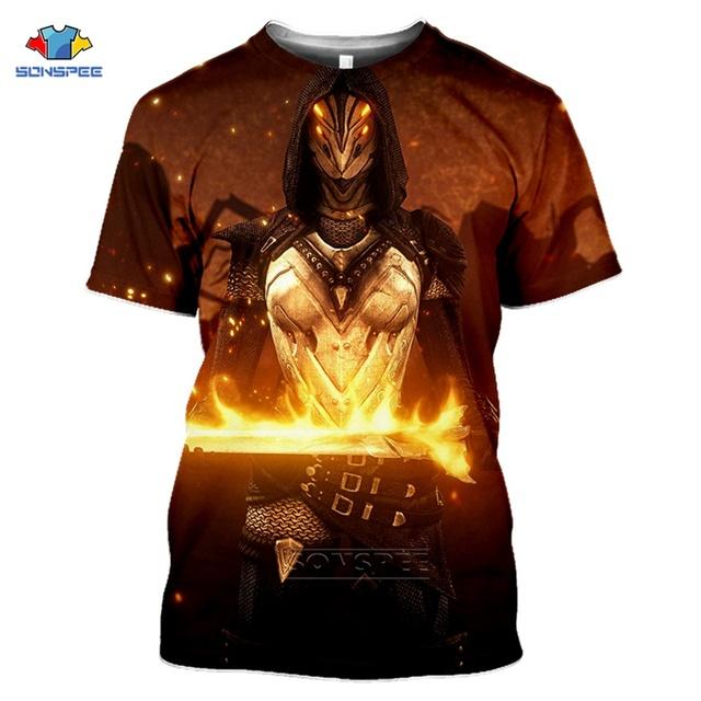 Yaz Erkek T-Shirt Moda 3D Baskı T Shirt Oyun Kadın Rahat Sokak Şıklığı Serin Spor Üst