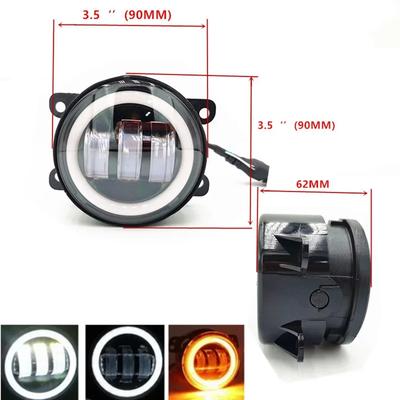 2025 Hot Sale 3.5inch Round LED Work Light Bar Spot Pods Driving Halo Fog Lamp Offroad Brand New And High Quality
