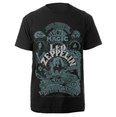 Led Zeppelin Electric Magic Ly Schwarzes Rockband-T-Shirt Unisex T-Shirt