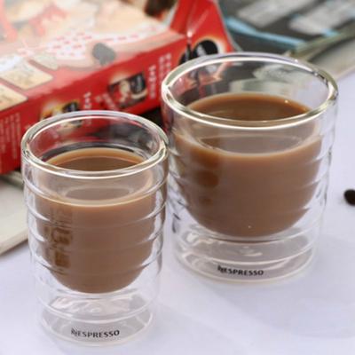Espressokop Thermisch Glas Thee Melk Drinkglazen Caneca Mondgeblazen Dubbelwandig Wei Eiwit Mokken Nespresso Koffiekop