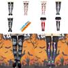 Chaussettes Longues pour Femmes Printemps Été Halloween Au-dessus du Genou Hautes sur la Cuisse Motif Bas Style Campus