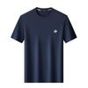 MONTAGUT Men's Mulberry Silk Blend Short Sleeve T-Shirt