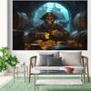 1 Piece of "Pirate Treasure Night Theme Background Cloth" To Create an Exciting Halloween Party! Party Banner
