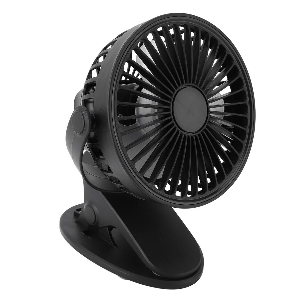 Clip On Fan 360 Degree Rotatable 3 Gears Quiet USB Charging Portable Small Desk Fan for Office