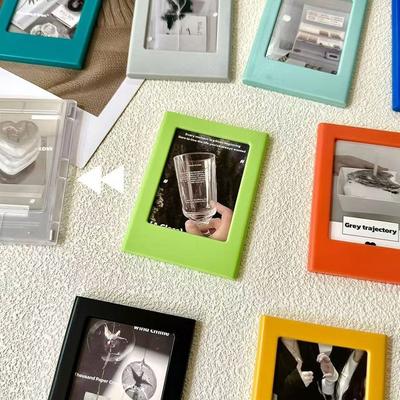 DIY Magnetic Instant Camera Photo Frame Colorful Star Photo Fridge Magnet 3 Inches Refrigerator Sticker for Home Decoration