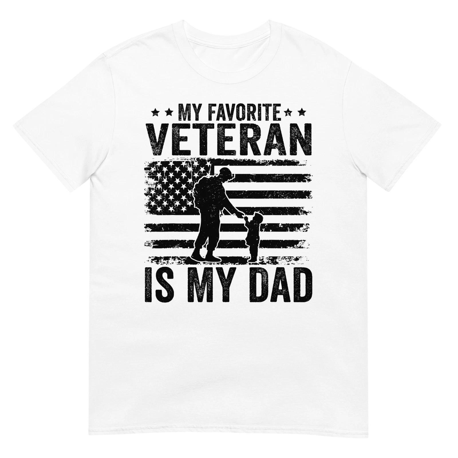 Father Veterans Day My Favorite Veteran is My Dad for Kids T-Shirt 2XL