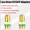 R1234yf Quick Connector Adapter Auto AC High/Low Side R1234yf Quick Couplers Refrigerant Adapters Conversion Kit 2Pcs
