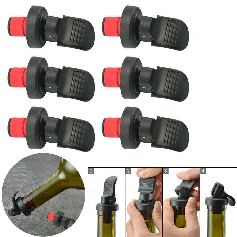 Wine Bottle Stopper Bar Hand Press Sealing Stop Cap Beers Cork Plug Seal Lids