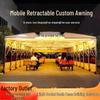 Retractable Awning & Sun Shade for Large Stalls, Warehouses, or Parking Sheds