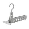 New 6 Hole Clothes Hanger Foldable Plastic Clothing Organizer Lightweight Space Saving Jacket Drying Rack for Outdoor Travel