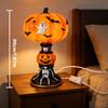 Halloween Kürbis Schädel Tischlampe Nachtlicht Gruselige Atmosphäre Schreibtischornament Für Zuhause Schlafzimmer Party Feiertagsdekoration Geschenke