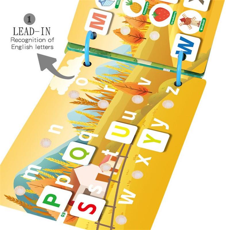 Toddler Busy Book With Velcro, Montessori Busy Book With Sticker, Early Learning Quiet Book For 1-3 Year Olds, Educational Toy