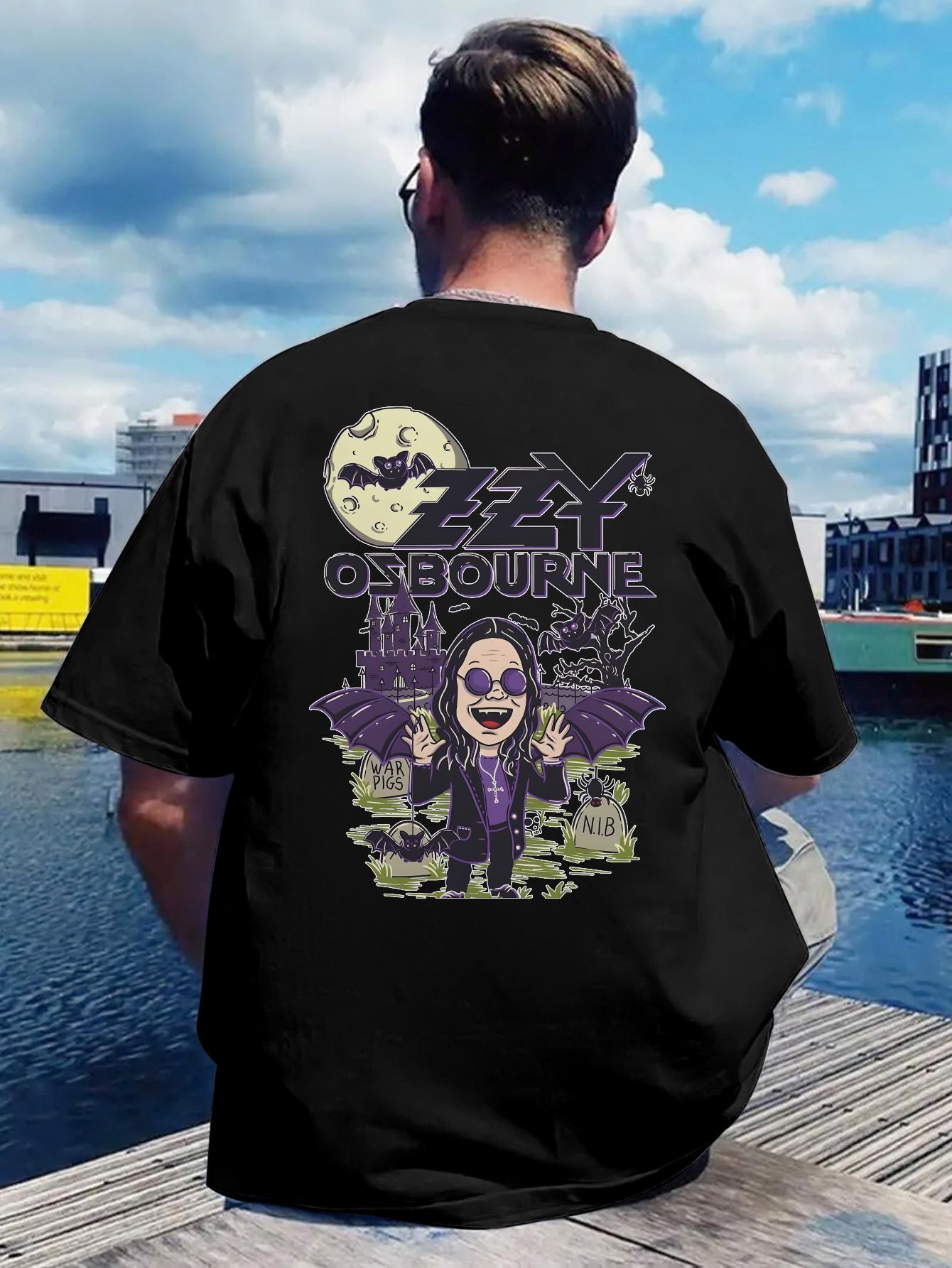 Gothic Heavy Metal Halloween Back Print T-shirt - Zombie Birthday Party Graphic Tee S