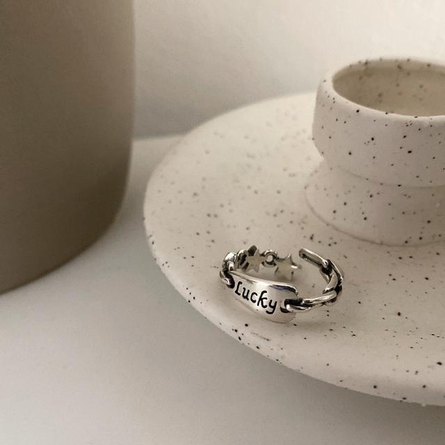 

ANENJERY геометрические тайские серебряные кольца для женщин и мужчин, счастливые двухслойные кольца с открывающимися линиями, ювелирные изделия для вечеринок Resizable