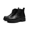 Martin Boots Herren Frühling und Herbst High-Top Britischer Stil Workwear Lokomotiv Lederstiefel Schwarz Dicksohlige Erhöhende Stiefel 8856-R