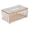 Tissues Box Gold Plating Process Fine Workmanship Simple Fashion Multi Purpose Tissue Storage