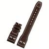 Für IWC Pilot Rindsleder Armband 22mm 21mm 20mm Echtes Leder Uhrenarmband Stahl Faltschließe Schwarzes Armband Zubehör