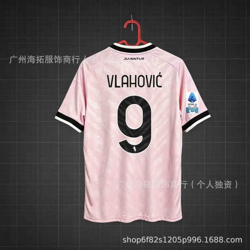Juventus 2024-25 Heim Auswärts Fußballtrikot Gestreiftes Fußballhemd Herren Damen Erwachsene Fan Edition