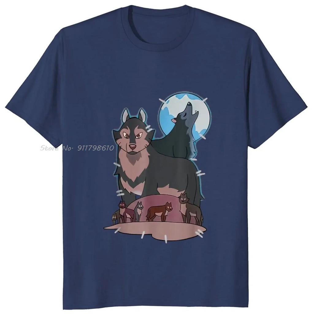 Cotton Tshirt Hunters Wolf Owl House Oversized T-shirt American Fantasy TV Animation Series Unisex Tops Tees Men's Clothing