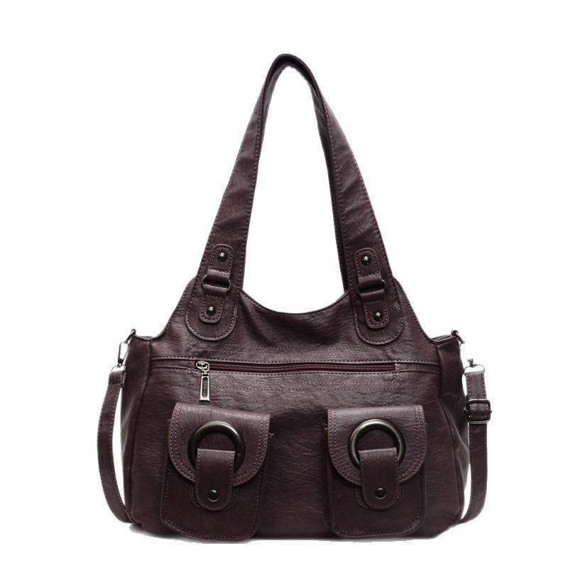 New Women's Medium Mother Bag Large Capacity Fashion Shoulder Portable Messenger Bag Casual Women's Bag