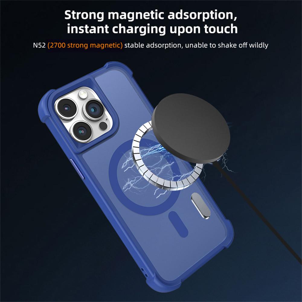 For iPhone 14 Pro Case Compatble with MagSafe Skin-Touch TPU+PC Phone Cover