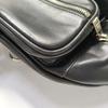 [Gebraucht] Schwarze Leder Bauchtasche Mittel - Sehr Gut #1N84LN0