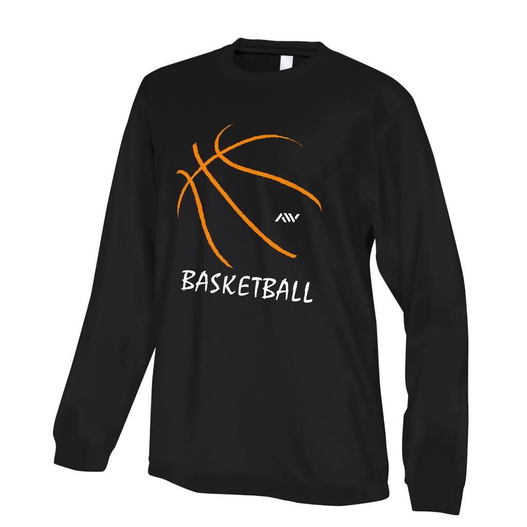 BIG Basketball Basketball Long Sleeve Long Dry Practice Wear Black LL Size [Artwork Kobe] T-Shirt