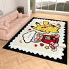 Indoor Rug, Faux Cashmere, Pikachu 3D Print, Soft Water Absorbent, Christmas Household Floor Mat