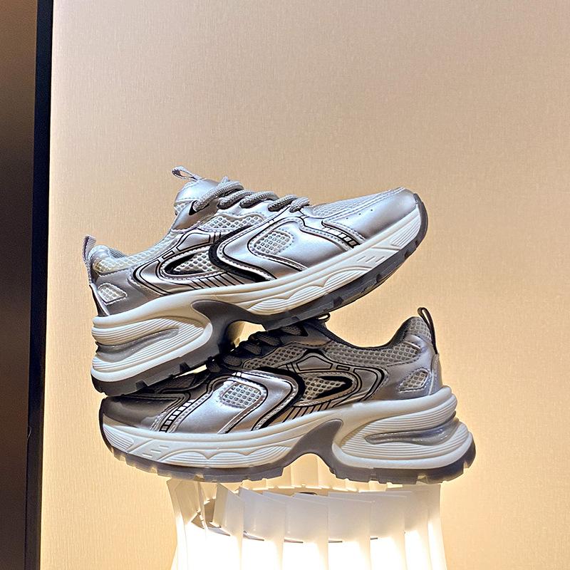 

ins Korean version of the new dad shoes girl 2025 summer student sports running shoes casual shoes platform height increase BS122 35