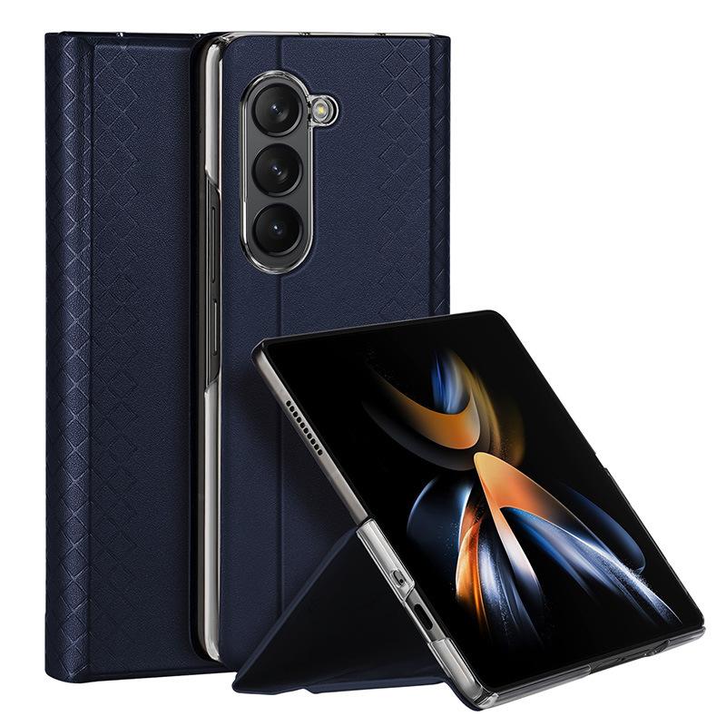 Applicable to Samsung Z Fold8ultra light luxury folding screen mobile phone case flip card business leather case wholesale