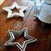 TOSSDICE CAST IRON STAR TRIVET Trivet, Antique White, TDST09-6757-15W