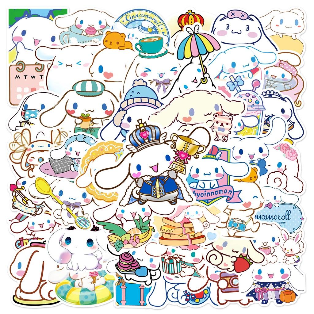 50pcs Cinnamoroll Stickers Waterproof Reusable Decor Laptop Graffiti Diy Gift
