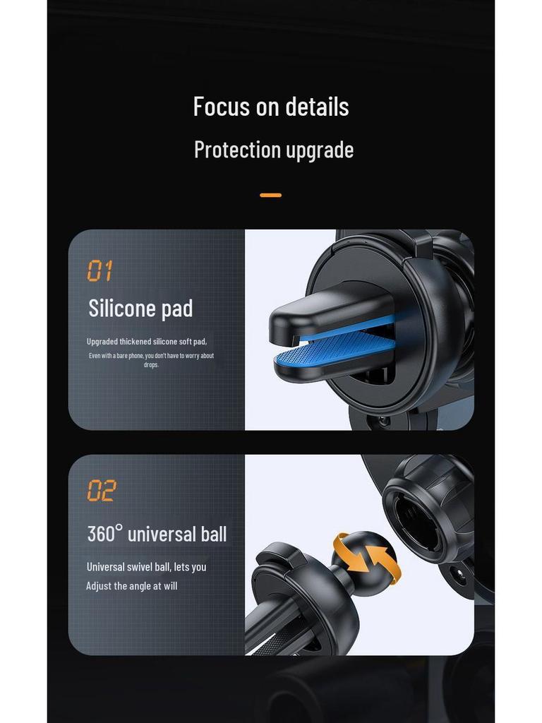 Gravity Retractable Car Vent Phone Holder