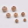 50pcs Beech Wood Round Pearl Ball Wooden Spacer Craft Beads Farmhouse Decor Jewelry Making
