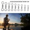 Durable Fishing Tackle Accessories Bearing Barrel Fishing Rolling Swivel Connector Rolling Swivels Solid Ring Fishing Connector