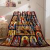 1PC Religious figures with cross scenes print blanket Prayer blankets for believers suitable for home sofa camping travel car