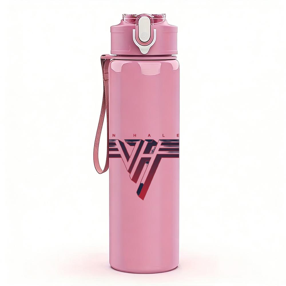 1PC Van Halen Rock Band Wing Logo Print 750ml Portable Sports Water Bottle Leakproof Gym Outdoor Travel Drink Cup