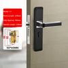 Modern Door Lever Handle With Lock, Keyed Entry, for Interior Doors, Polished Stainless Steel Finish Privacy Door Knob Lock Set