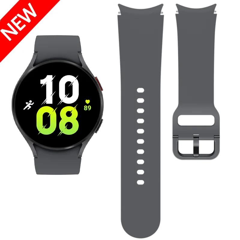 20mm Silicone Strap For Samsung Galaxy Watch 7/6/5/4 40mm 44mm Pro 45mm Bracelet Belt Galaxy Watch 6 4 Classic 47mm 46mm Correa