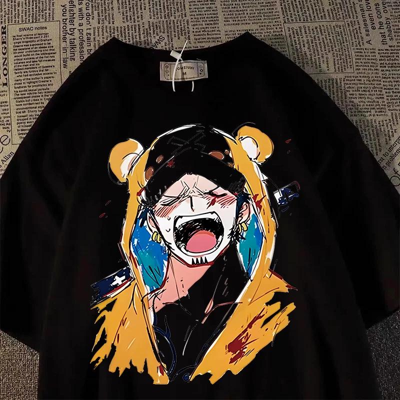 One Piece Law Anime Manga T-Shirt Tee Undershirt Short Sleeve Polyester S