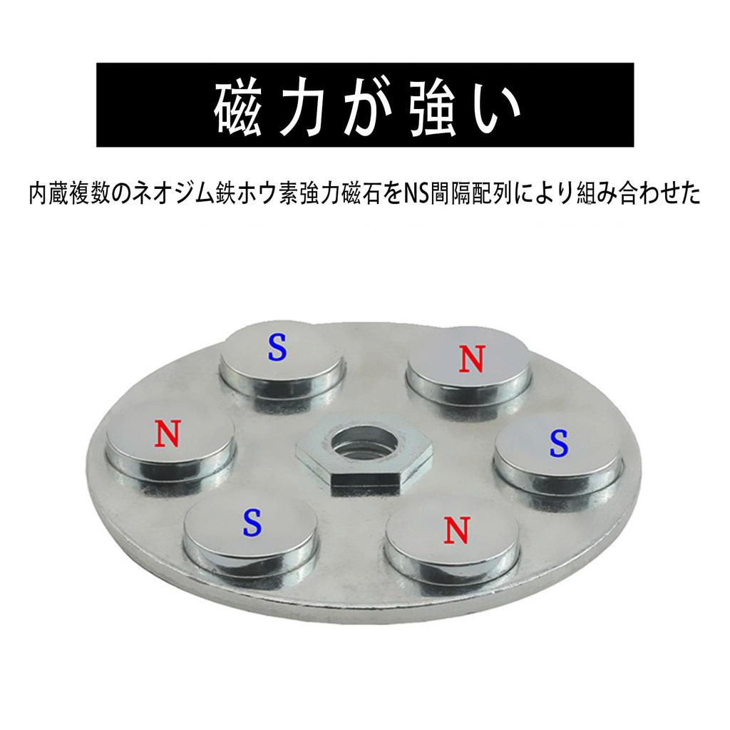 LUYING Magnetic Magnetic Auto Motocicletă Ventuză Diametru 43mm Montare cu șurub Fixare Cameră Sport Auto 1/4