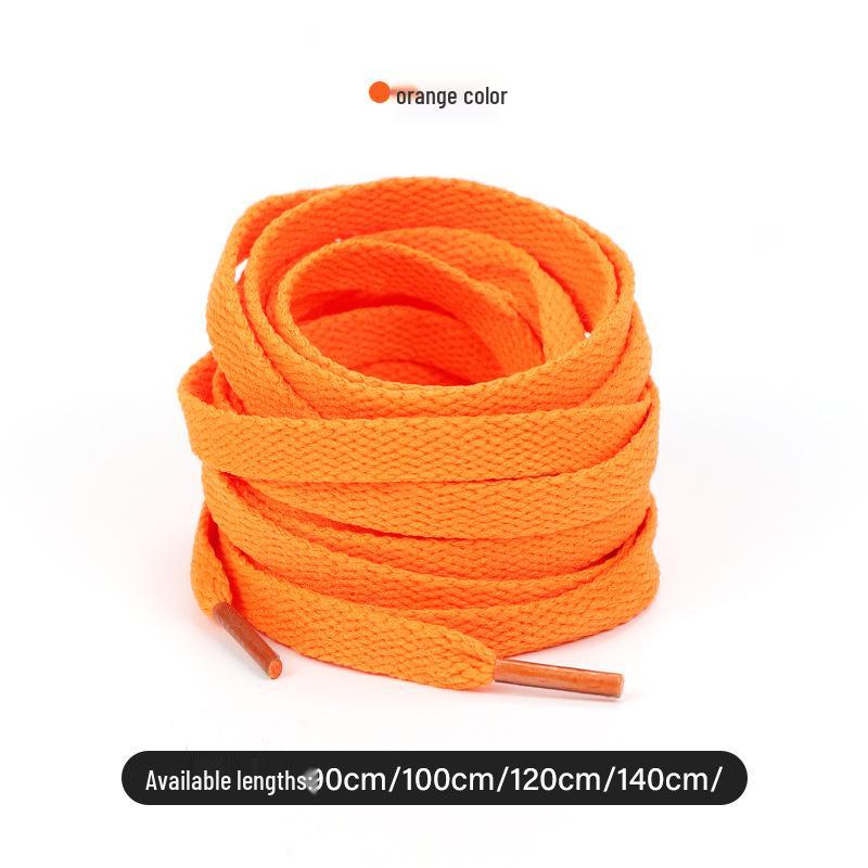 Colorful Polyester Flat Shoelaces for High-Top Canvas Sports Shoes
