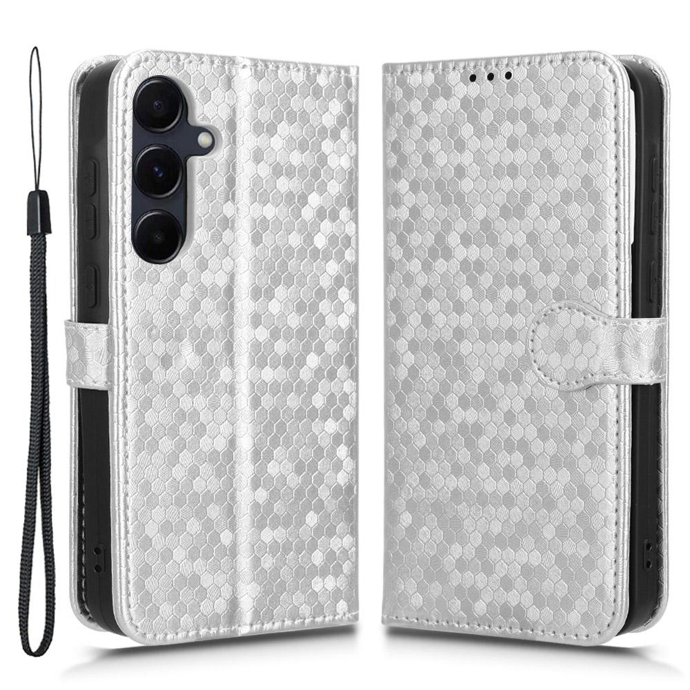 

For Samsung Galaxy A55 5G Case Dot Pattern Imprinted Leather Cover with Wallet E