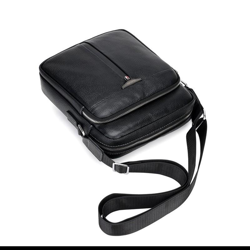 Genuine Leather Men's Bag Men's Single-shoulder Bag Multi-layer Large-capacity Crossbody Bag Crossbody Backpack Single Backpack