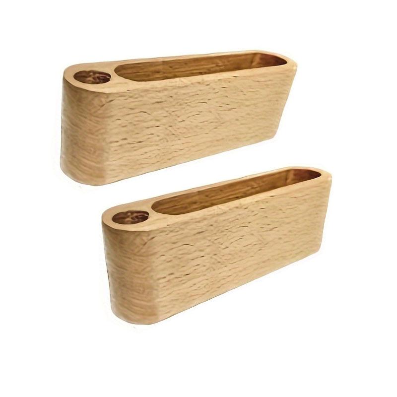 2Pcs Business Card Holder with Pen Holder Classification Solid Wood Business Card Box Pen Organizer Business Card Holder
